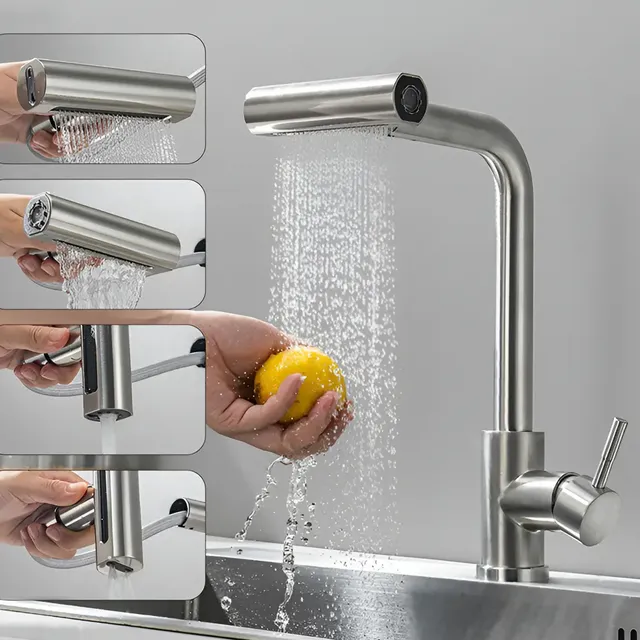 Torneira gourmet Winda flexível com ducha