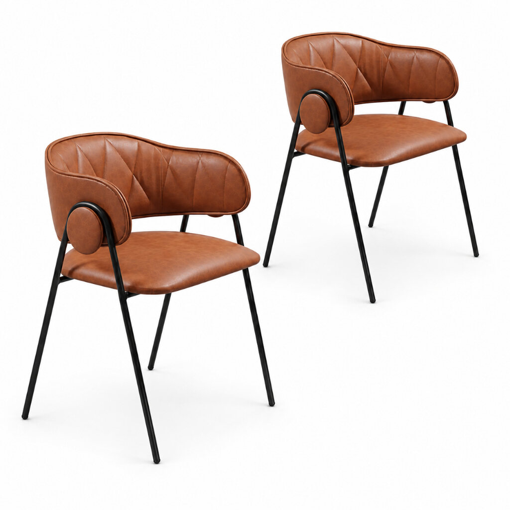 Conjunto com duas cadeiras vintage para sala de jantar