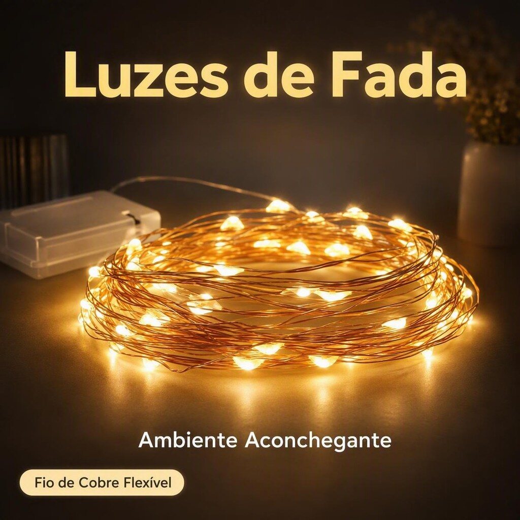 Kit de fios de luz LED para decoração de Natal